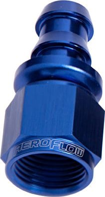 Aeroflow Performance Blue Finish. Suits 400 & 500 Series Hose Aeroflow 400 / 510 Series Full Flow Push Lock Straight Hose End -6AN AF401-06 SR