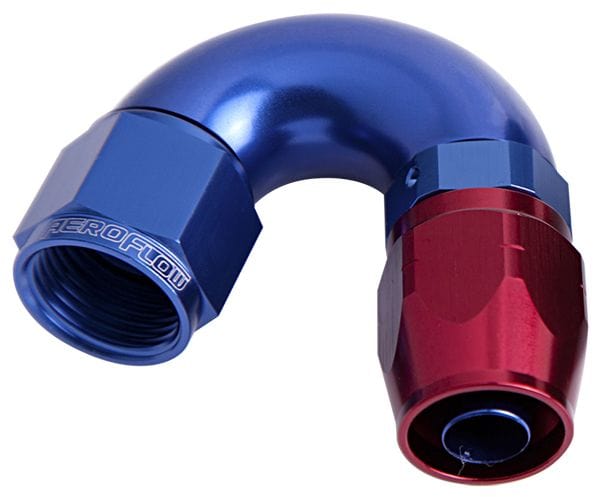 Aeroflow Performance Blue/Red Finish. Suits 100 & 450 Series Hose Aeroflow 550 Series Cutter One-Piece Full Flow Swivel 150° Hose End -12AN AF555-12 SR