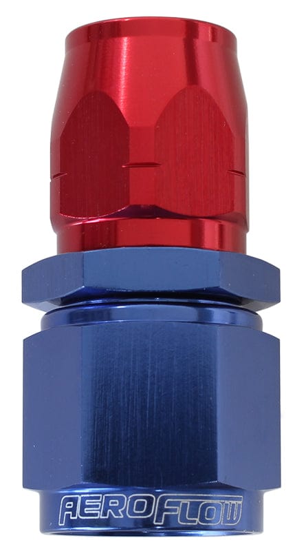 Aeroflow Performance Blue/Red Finish. Suits 100 & 450 Series Hose Aeroflow 550 Series Cutter Style One Piece Straight Stepped Hose End -16AN to -12 Hose AF SR