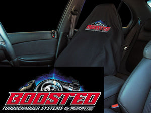 Aeroflow Boosted Throw Seat Cover - Black AFBOOSTED-THROW