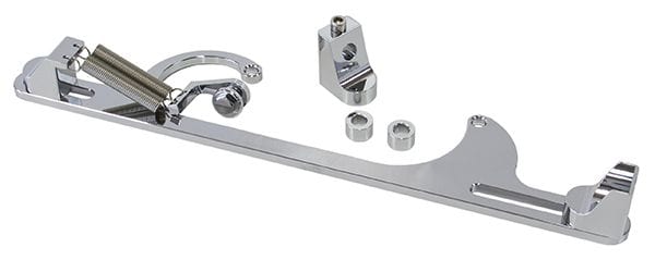 Aeroflow Performance Chrome Finish Aeroflow Billet Throttle Cable Bracket 4150 Style AF64-2001C SR