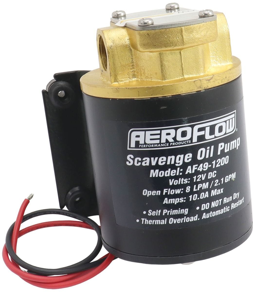 Aeroflow Performance Electric Oil Transfer/Scavenge Gear Pump Aeroflow Electric Oil Transfer/Scavenge Gear Pump AF49-1200 SR