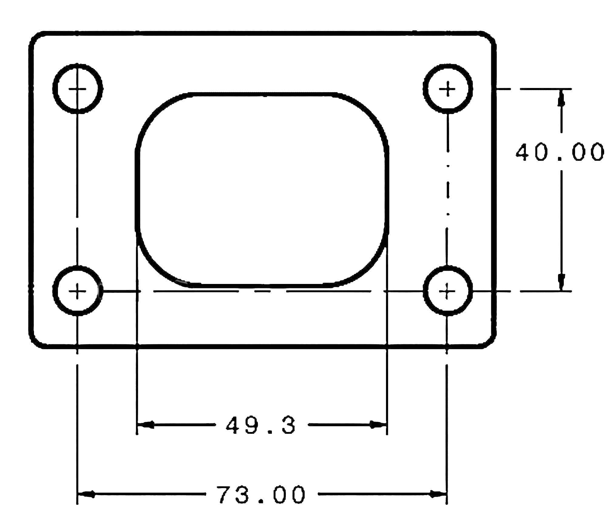 T28 Stainless Steel Turbine Inlet Flange Weld-On Suit GT25/GT28