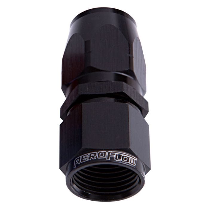 Aeroflow Performance Fittings 500 / 550 Series Cutter Style Full Flow Swivel Straight Hose End SR