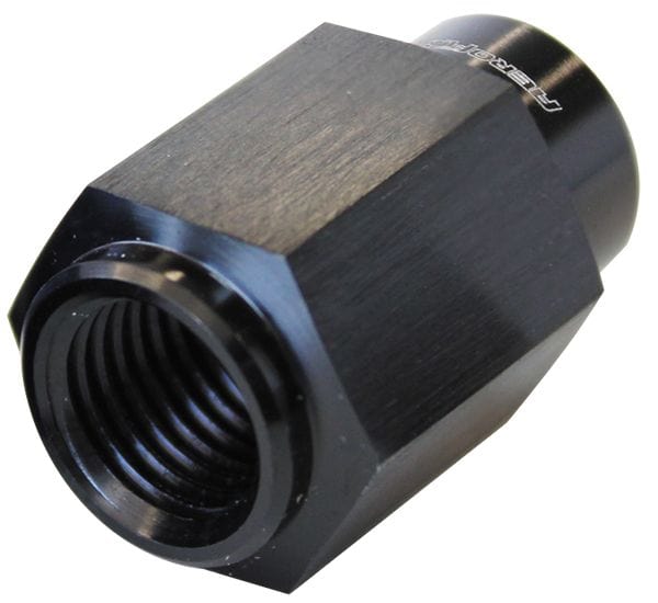 Aeroflow Performance GM LS Series Engines, -4AN female to 1/8" NPT, Black finish Aeroflow Fuel Pressure Gauge Adapter AF146-02BLK SR