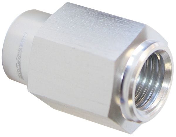 Aeroflow Performance GM LS Series Engines, -4AN female to 1/8" NPT, Silver finish Aeroflow Fuel Pressure Gauge Adapter AF146-02S SR