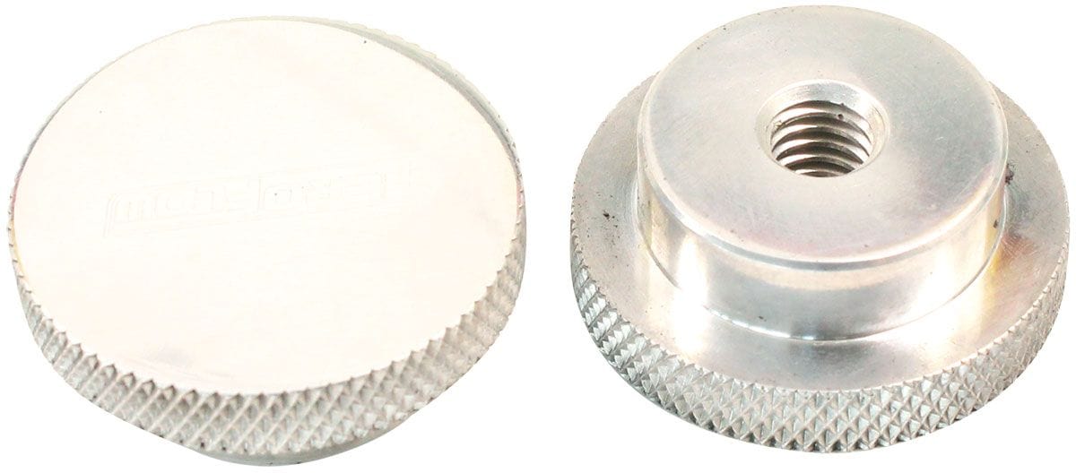 Aeroflow Performance Low profile with a tall step down to suit Full Flow Air Cleaner Lid Aeroflow Polished Billet Air Cleaner Nut 1/4" UNC AF55-1009 SR