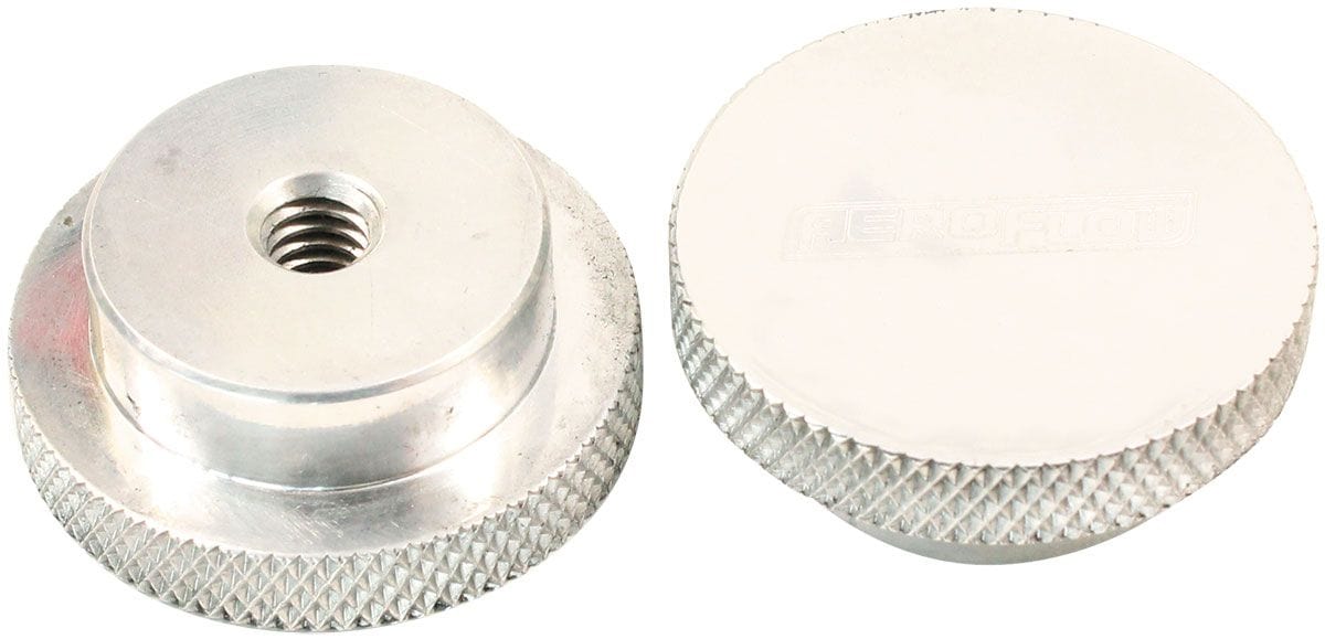 Aeroflow Performance Low profile with a tall step down to suit Full Flow Air Cleaner Lid Aeroflow Polished Billet Air Cleaner Nut 5/16" UNC AF55-1010 SR