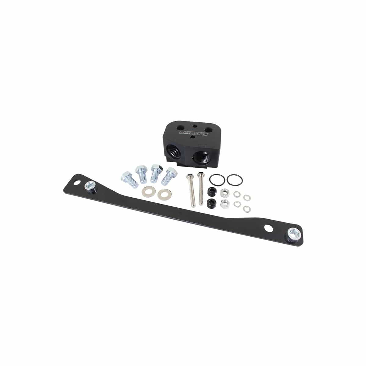 Aeroflow Performance LS Engine Parts AF64-2114BLK Oil Cooler Adapter -8 ORB Suit GM LS Series Engines AF64-2114BLK SR