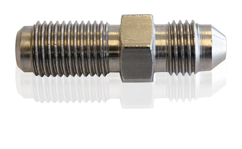 Aeroflow Performance M10 x 1.0mm Aeroflow Stainless Steel Dual Seat Adapter -3AN AF344-03 SR