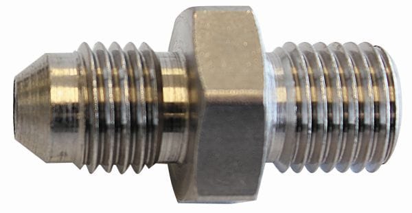 Aeroflow Performance M12 x 1.25mm Aeroflow Stainless Steel Washer Seal Adapter -4AN AF358-04 SR