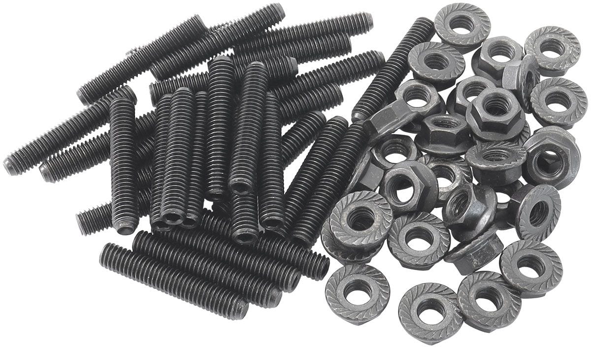 Aeroflow Performance M6 Steel Studs and Nuts, Pack of 30. Aeroflow Nissan RB Oil Pan Stud Kit AF82-2052 SR