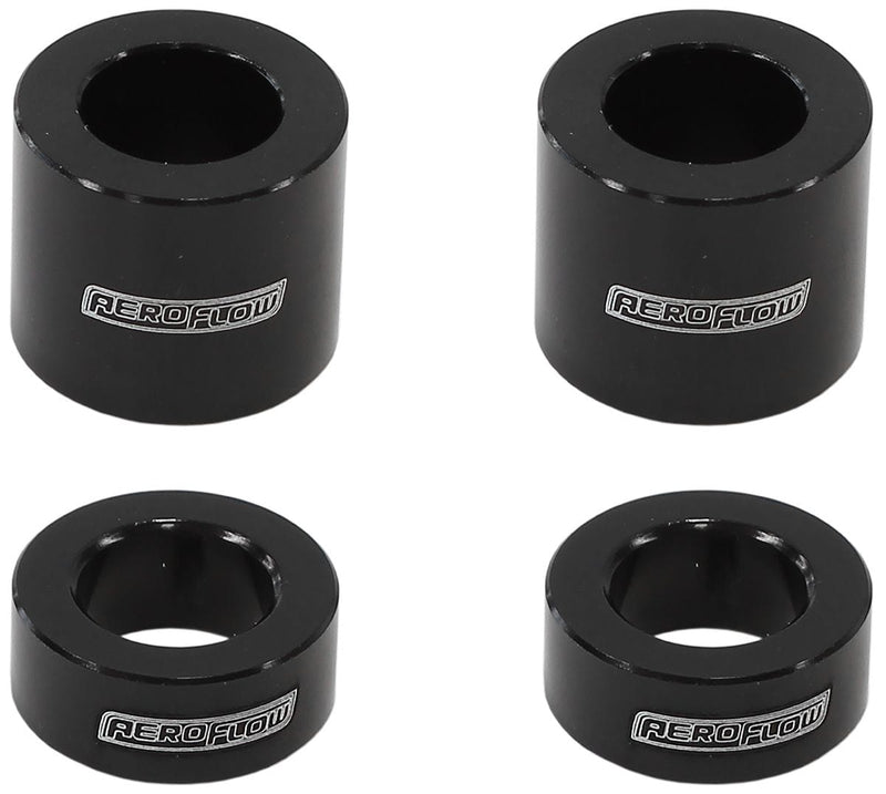 Aeroflow Billet Aluminium Bolt Spacers, Black AF64-4376BLK