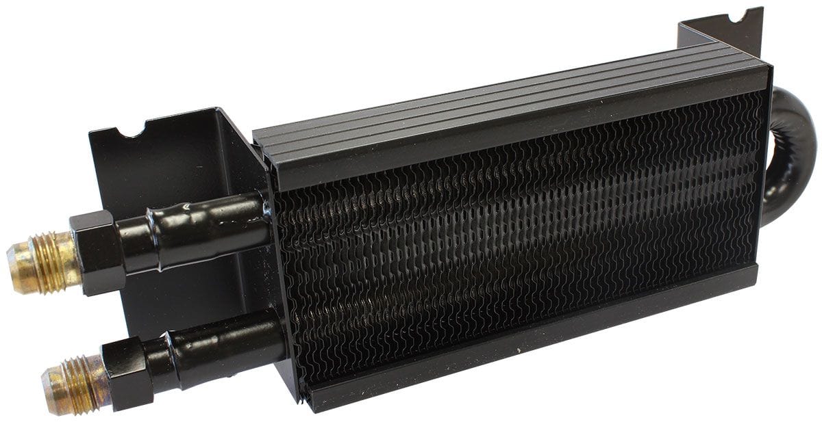 Aeroflow Performance Male -6 AN, 8-7/8" x 2-5/8" x 1-3/4" Aeroflow Compact Fluid Cooler AF72-6010 SR