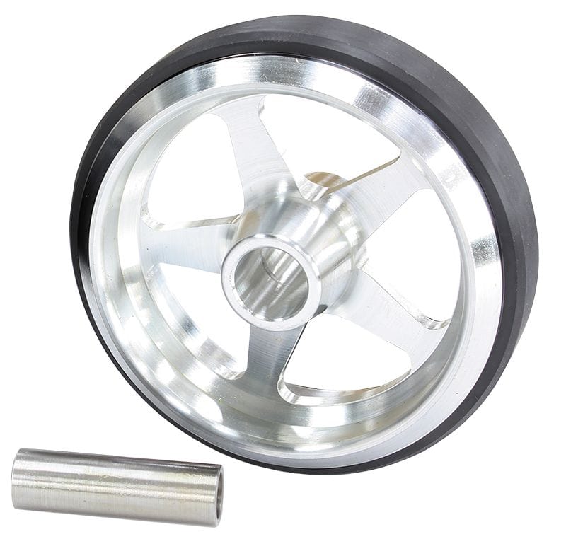 Aeroflow Performance Natural Finish Aeroflow Billet Aluminium Wheelie Bar Wheel AF64-4360 SR