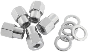 Aeroflow 0.550" Shank Open Chrome Wheel Nuts - M12 x 1.50mm AF3036-6000