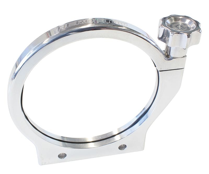 Aeroflow Performance Polished Finish Aeroflow Billet Bottle Mount suit 4" (102mm) Bottle Diameter AF6400-4000 SR