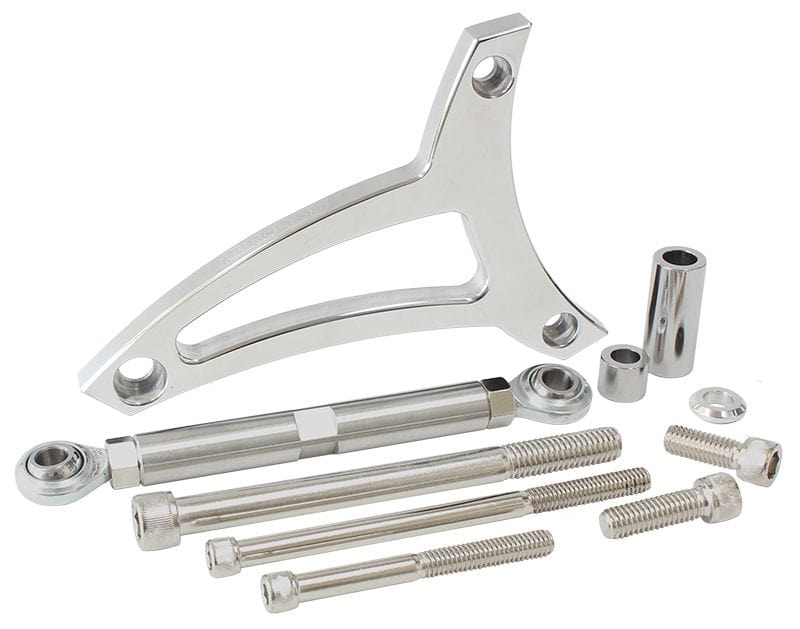 Aeroflow Performance Polished Finish. Suit Ford 289-302W with driver side water pump hose Aeroflow Standard Mount Billet Alternator Bracket AF64-4006 SR