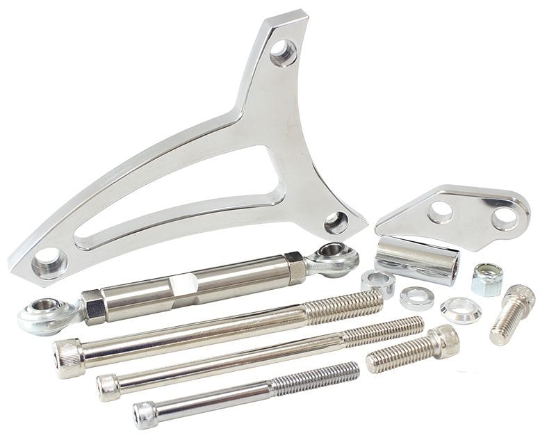 Aeroflow Performance Polished Finish. Suit Ford 289-302W with passenger side water pump ho Aeroflow Standard Mount Billet Alternator Bracket AF64-4007 SR