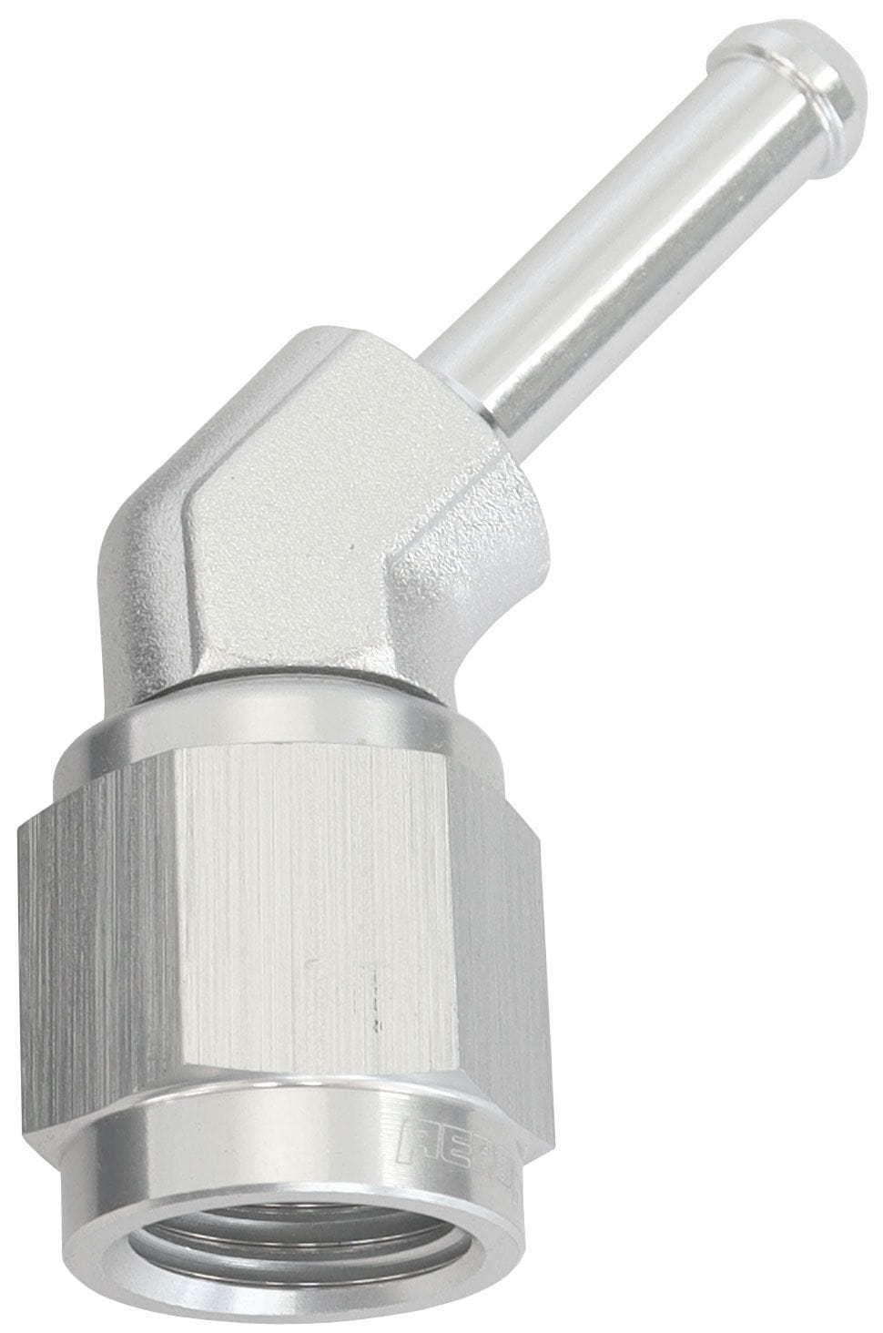 Aeroflow Performance Silver Finish Aeroflow 45° Hose Barb 3/16" to -4AN AF412-04S SR