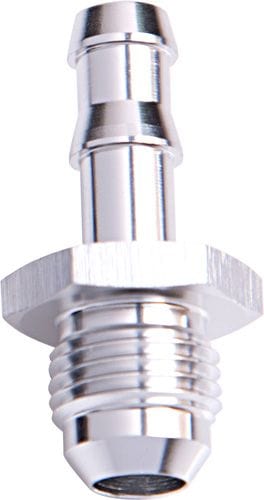 Aeroflow Performance Silver Finish Aeroflow AN Flare to Barb Adapter -6AN to 5/16" AF817-05S SR