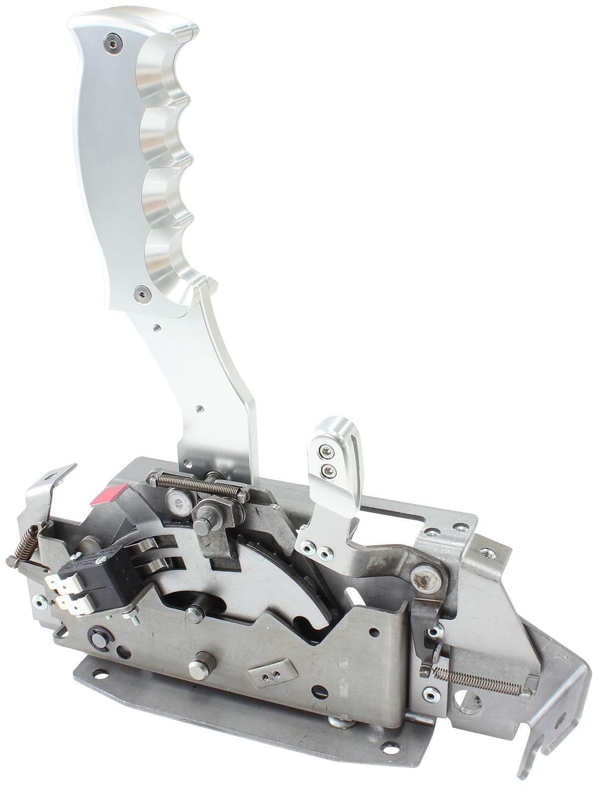 Aeroflow Performance Silver Finish Aeroflow Bang Shift PISTOL 2, 3 & 4 Speed Bare Ratchet Shifter AF72-9112 SR