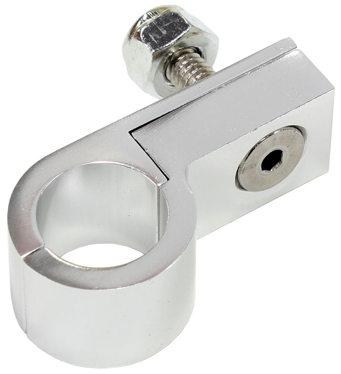 Aeroflow Performance Silver Finish Aeroflow Billet Aluminium P-Clamp -10AN AF157-12S SR