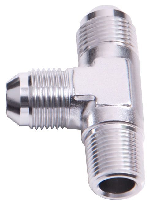 Aeroflow Performance Silver Finish Aeroflow Tee with NPT On Run 1/8" to -3AN AF826-03S SR