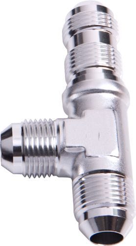 Aeroflow Performance Silver Finish. Bulkhead Nuts Sold Separately Aeroflow Bulkhead AN Tee On The Run -10AN AF804-10S SR