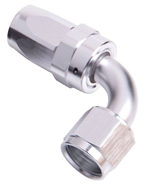 Aeroflow Performance Silver Finish. Suit 100 & 450 Series Hose Aeroflow 100 Series Taper 90° Swivel Hose End -4AN AF103-04S SR