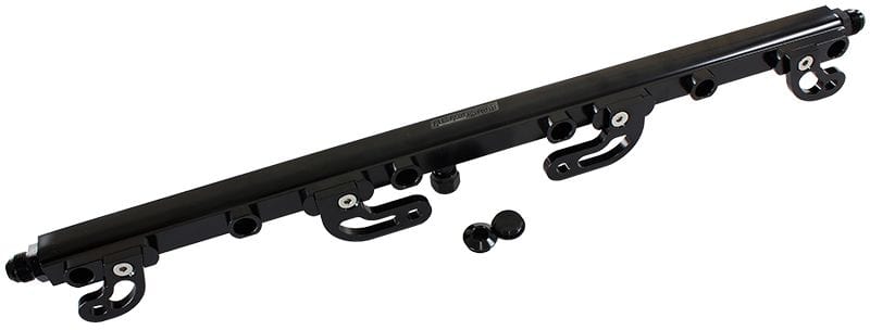 Aeroflow Performance Suit 14mm 3/4" Length Fuel Injectors, -8ORB Ports Aeroflow Ford FG Barra 4.0L DOHC Turbo Billet EFI Fuel Rail - Black AF64-2113BLK SR