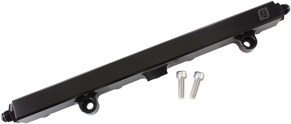 Aeroflow Performance Suit 14mm Full Length Fuel Injectors, -8ORB Ports Aeroflow Honda K20 and K24 Billet EFI Fuel Rail - Black AF64-2140BLK SR