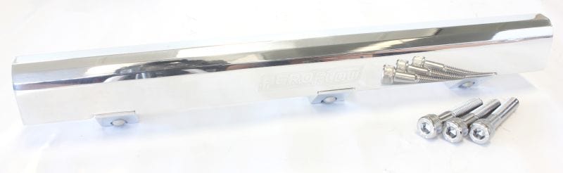 Aeroflow Performance Suit 14mm Full Length Fuel Injectors, -8ORB Ports Aeroflow Mitsubishi Evolution 1-3 4G63 Billet EFI Fuel Rails - Polished AF64-2078P SR