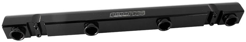 Aeroflow Performance Suit 14mm Full Length Fuel Injectors, -8ORB Ports Aeroflow Mitsubishi Evolution 4-9 4G63 Billet EFI Fuel Rails - Black AF64-2121BLK SR