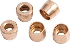 Aeroflow Brass PTFE Hose Olive Inserts -10AN (5 pack) (AF299-10)