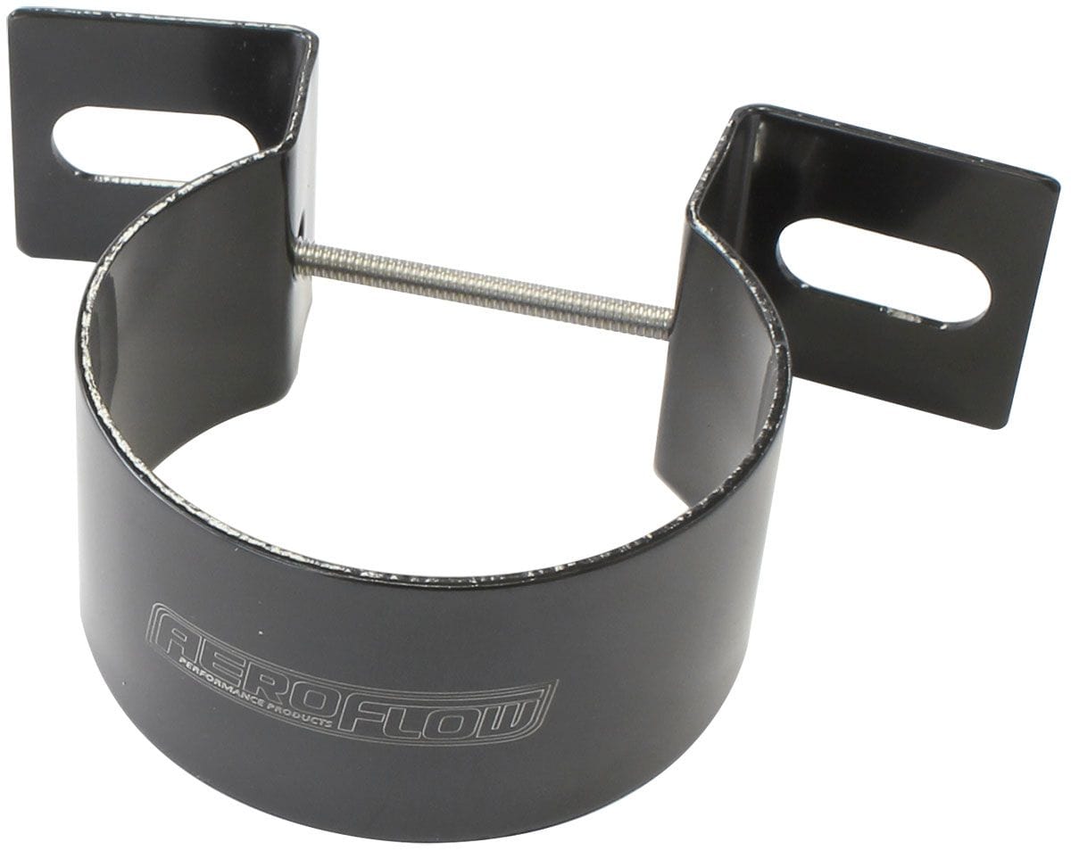 Aeroflow Performance Suit 57mm (2-1/4") Diameter Coils Aeroflow Stainless Steel Coil Bracket, Black Finish AF42-1250BLK SR
