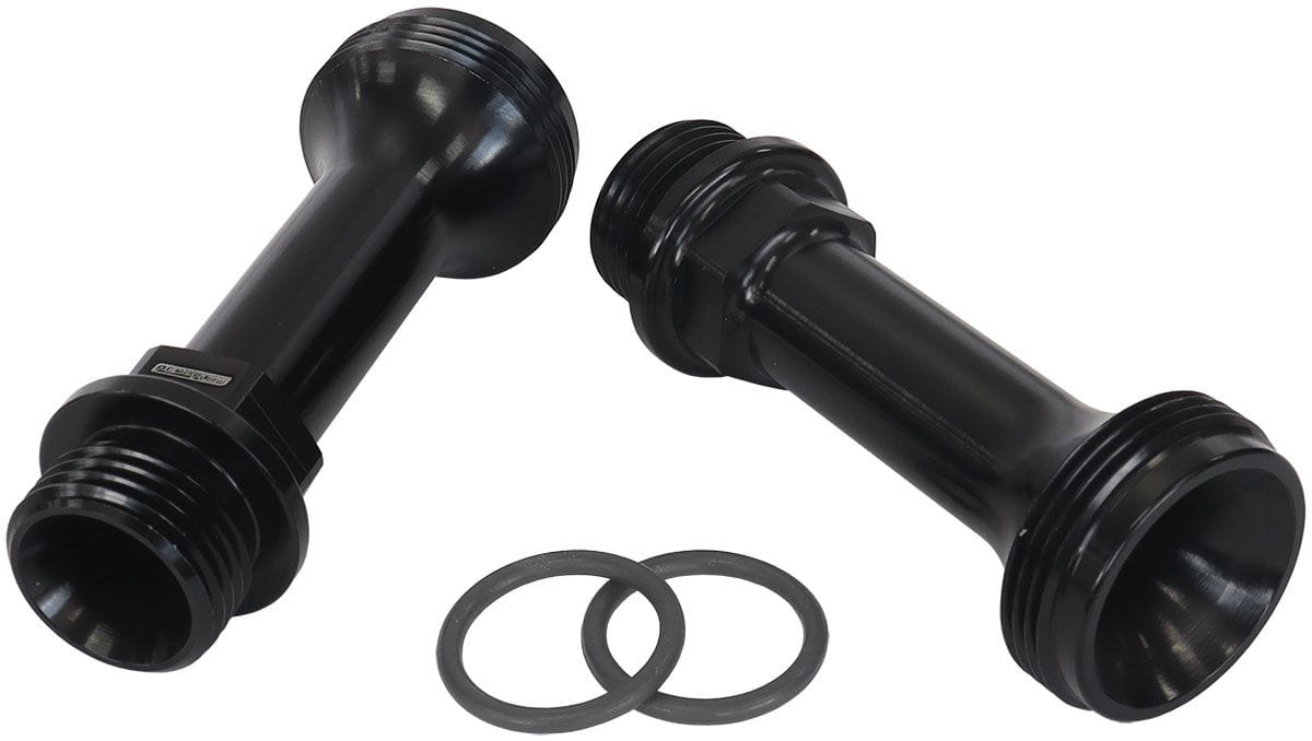 Aeroflow Performance Suit Adjustable Fuel Log (AF64-2037), -8ORB for Holley Carburettors, Aeroflow Replacement Billet Adjustable Fuel Log Legs AF59-2136BLK SR