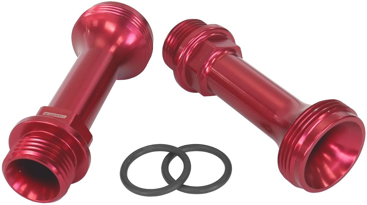 Aeroflow Performance Suit Adjustable Fuel Log (AF64-2037), -8ORB for Holley Carburettors, Aeroflow Replacement Billet Adjustable Fuel Log Legs AF59-2136R SR