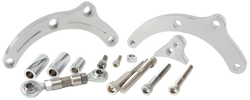 Aeroflow Performance Suit Big Block Chevy Low mount passenger side with short water pump, Aeroflow Billet Aluminium Alternator Bracket AF64-4003 SR