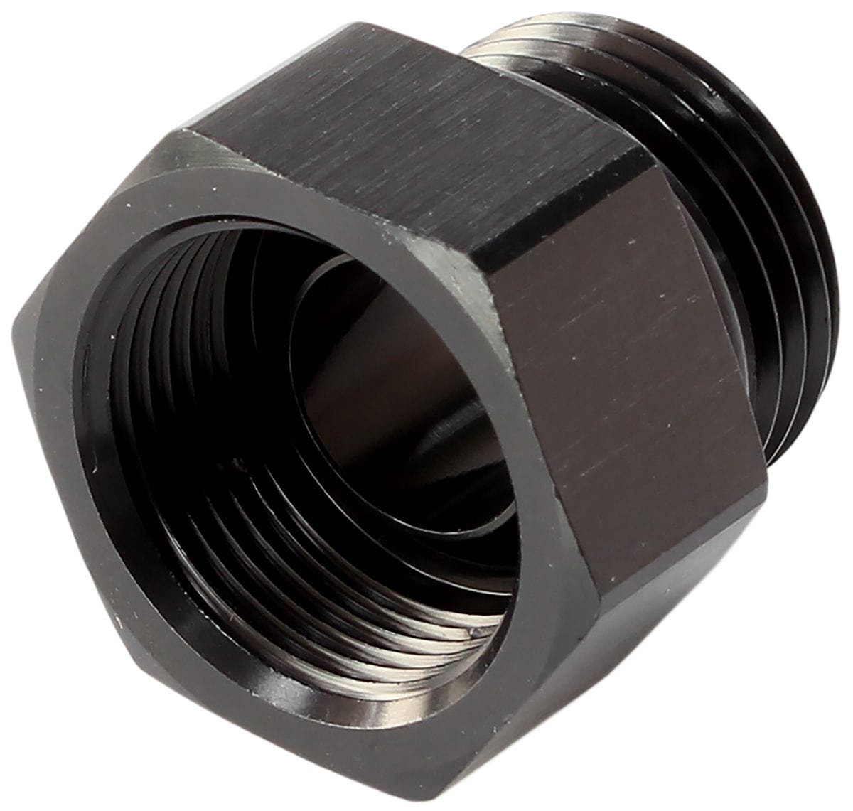 Aeroflow Performance Suit Ford C4 Aeroflow Transmission Oil Pan Fill Adapter AF59-3000BLK SR