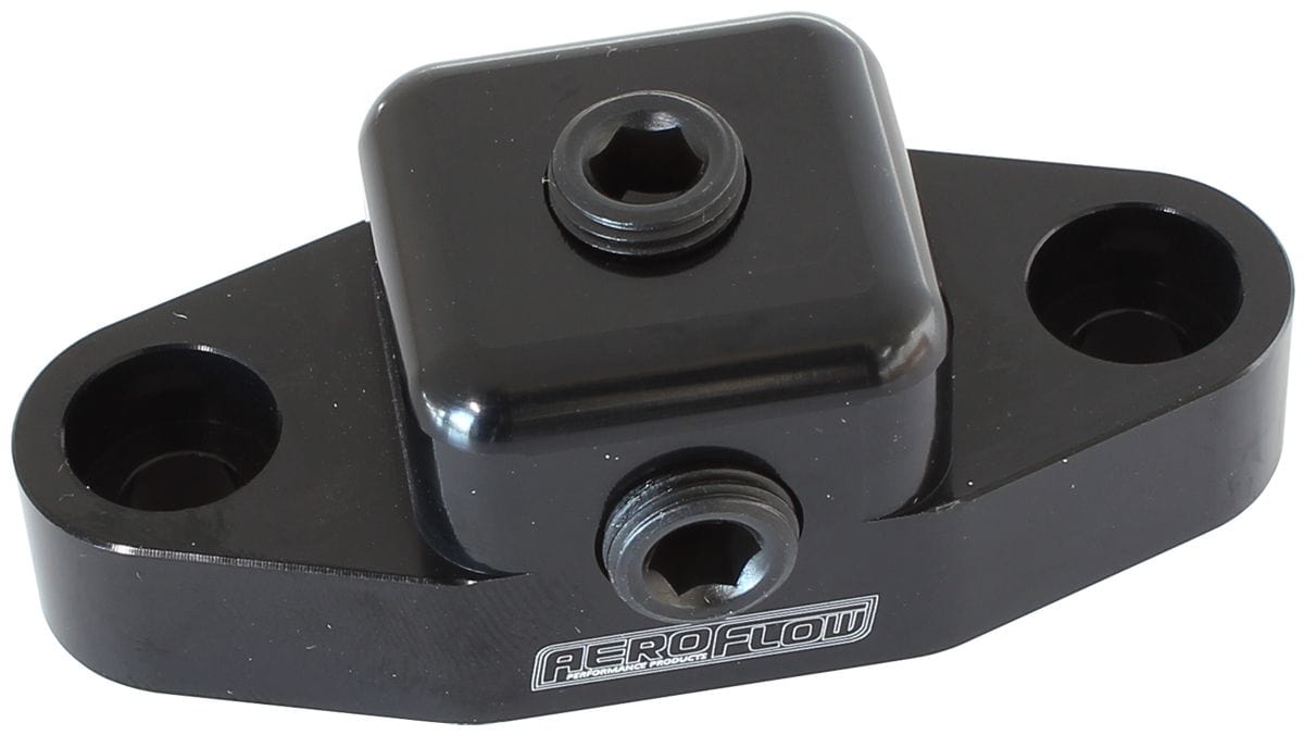 Aeroflow Performance Suit GM LS Series Engines With x2 1/8" NPT Ports Aeroflow Billet Oil Bypass Plate AF64-2189BLK SR