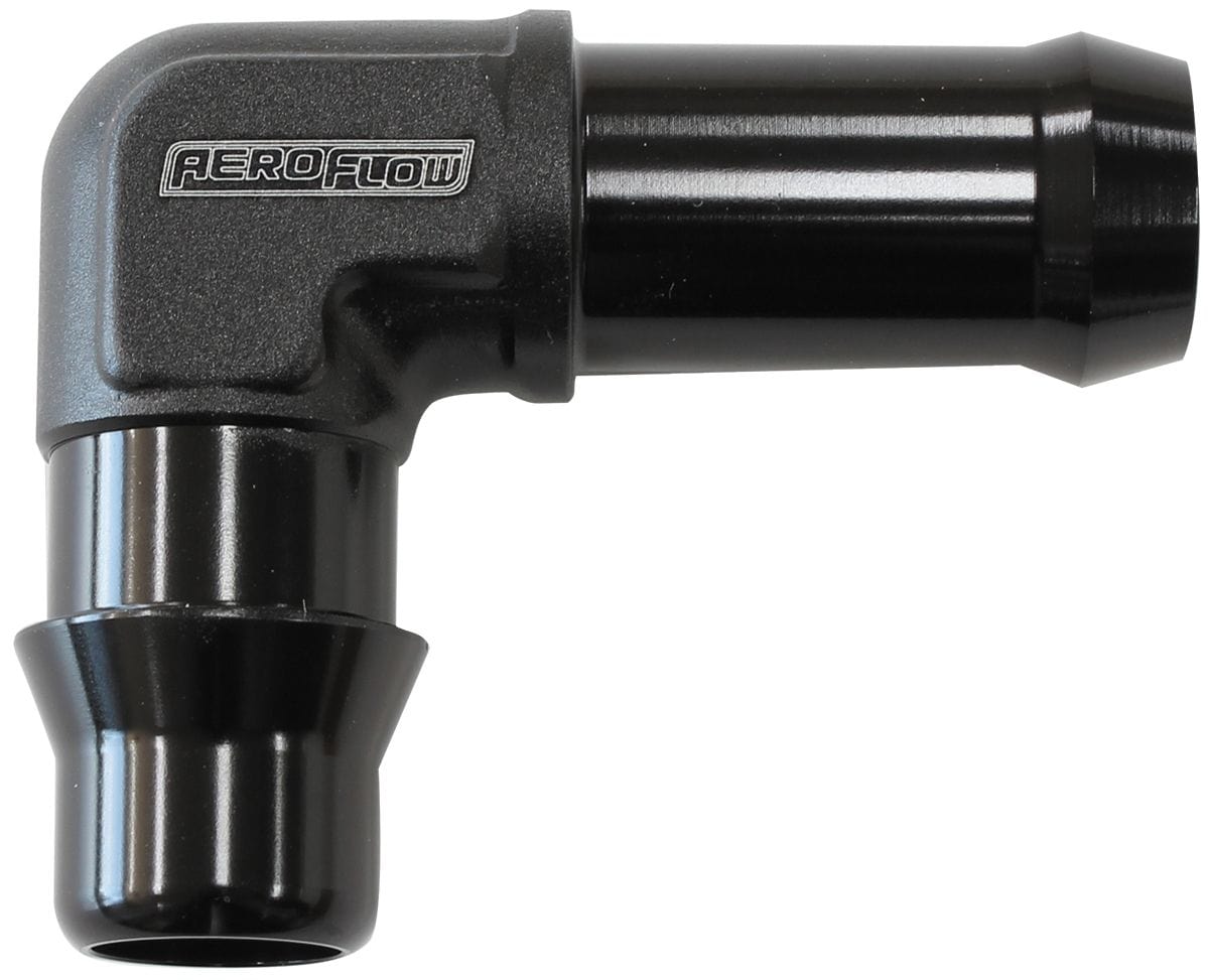 Aeroflow Performance Suit GM LSA Supercharged V8 Aeroflow 90° to 5/8" Barb Clip-on Male Water Fitting AF50-1001 SR