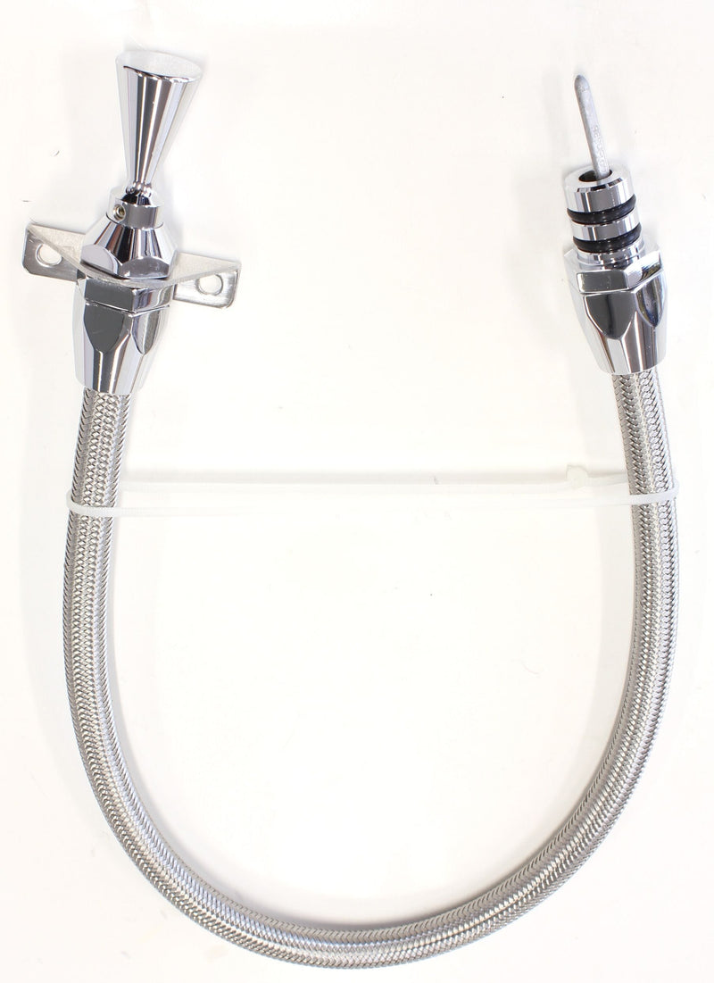 Aeroflow Firewall Mount Flexible Stainless Steel 24" (60cm) in length Transmission Dipsti