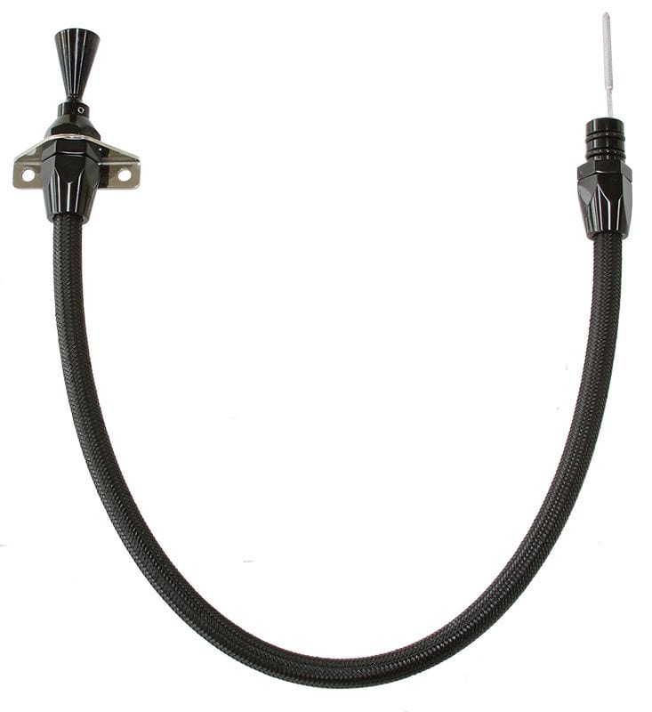 Aeroflow Performance Suit GM TH350 & 400, Firewall Mount Aeroflow Hi-Tech Black S/S Transmission Dipstick AF72-2500BLK SR