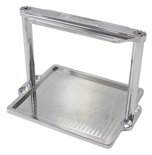 Aeroflow Performance Suit Odyssey ODPC925MJT battery, Polished finish Aeroflow Billet Aluminium Battery Trays AF64-2101 SR