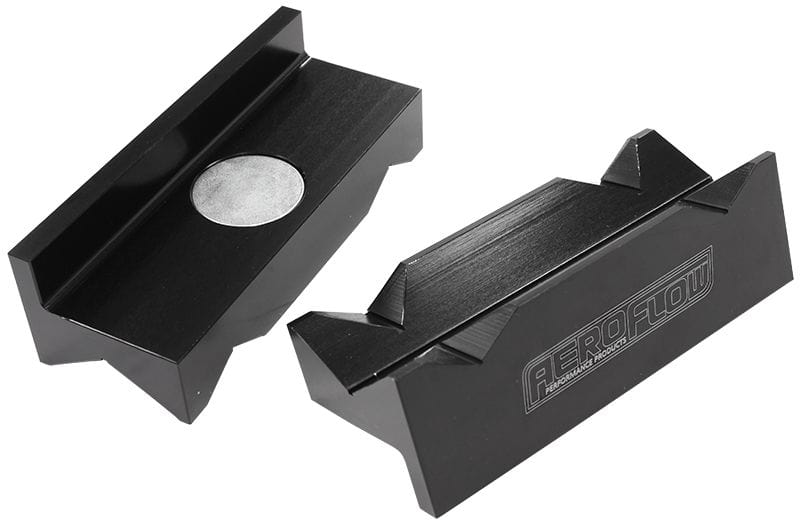 Aeroflow Performance suits -16 to -20AN fittings Aeroflow Billet Aluminium Magnetic Vice Jaws - Black AF98-2041 SR
