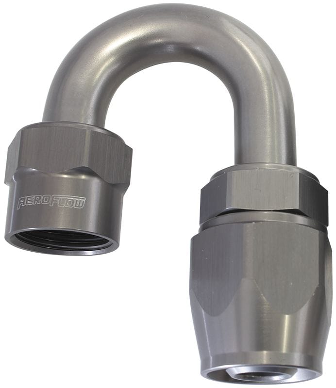 Aeroflow Performance Titanium Finish. Suits Kryptalon® Series Hose Aeroflow Kryptalon® Series Lightweight One Piece Swivel 180° Hose End -4AN AF7826-04 SR