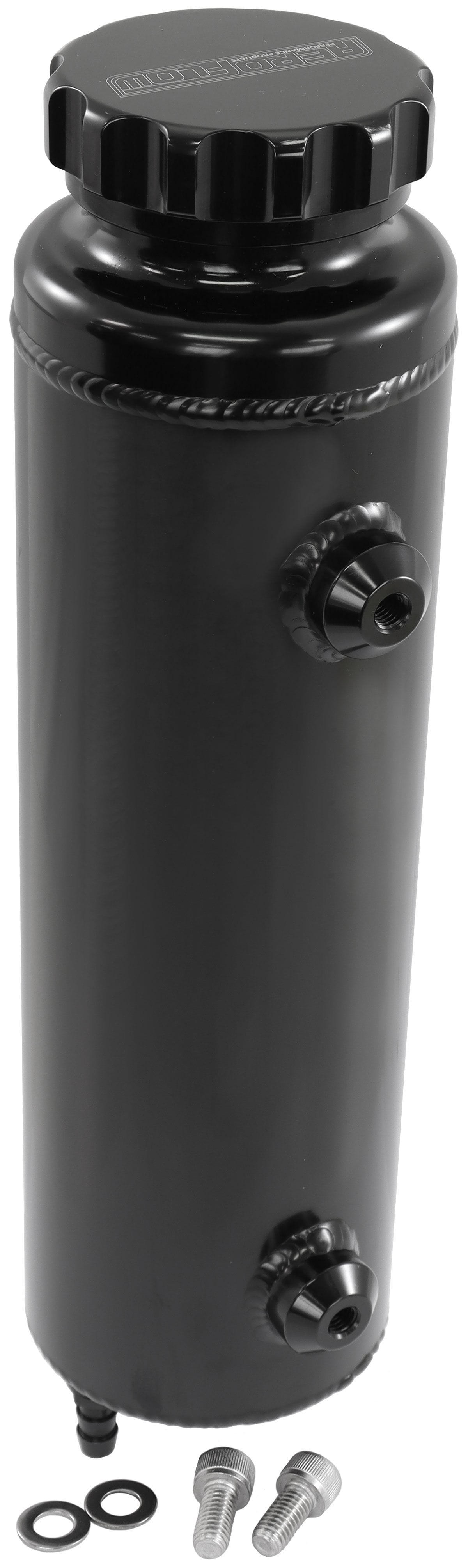 Aeroflow Performance Universal Large Fabricated Alloy Radiator Overflow Tank - Black Finish Aeroflow Universal Large Fabricated Alloy Radiator Overflow Tank - Black Finish AF77-1115 SR