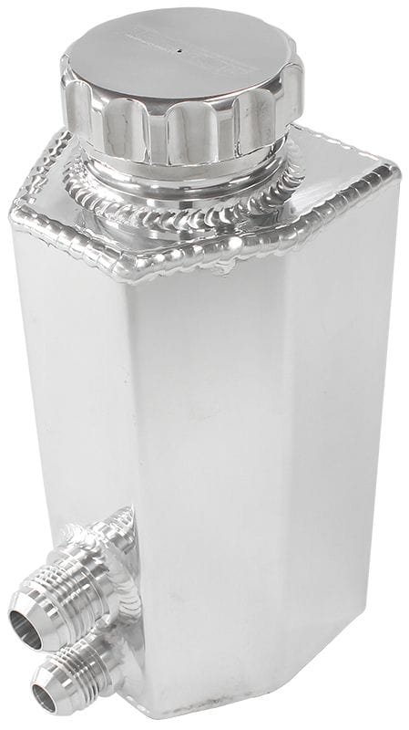 Aeroflow Performance With -8AN & -10AN Ports, 660ml (22.5oz) Aeroflow Universal Fabricated Power Steering Tank - Polished AF77-1032 SR