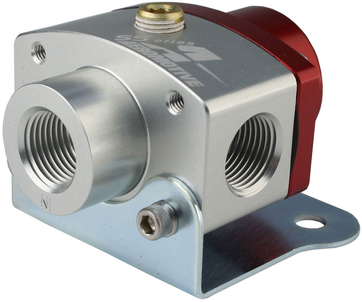 AEROMOTIVE 3/8" NPT Inlet/Outlet Ports with 1/8" NPT Gauge Port Aeromotive SS Adjustable 5-12psi Fuel Pressure Regulator ARO13205 SR